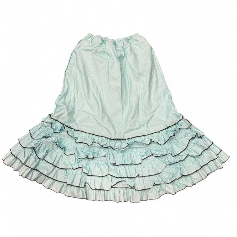 Vintage turquoise midi skirt in excellent condition